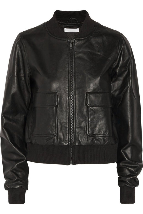Super Barry Women Bomber Leather Jackets