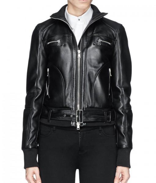 Super Bizco Women Bomber Leather Jackets