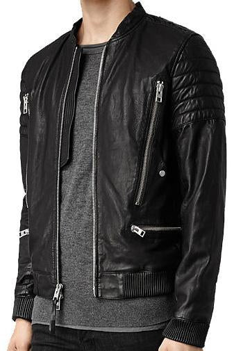 Blaster Men Bomber Leather Jackets - Xosack