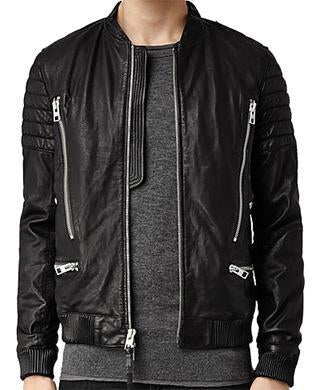 Blaster Men Bomber Leather Jackets - Xosack