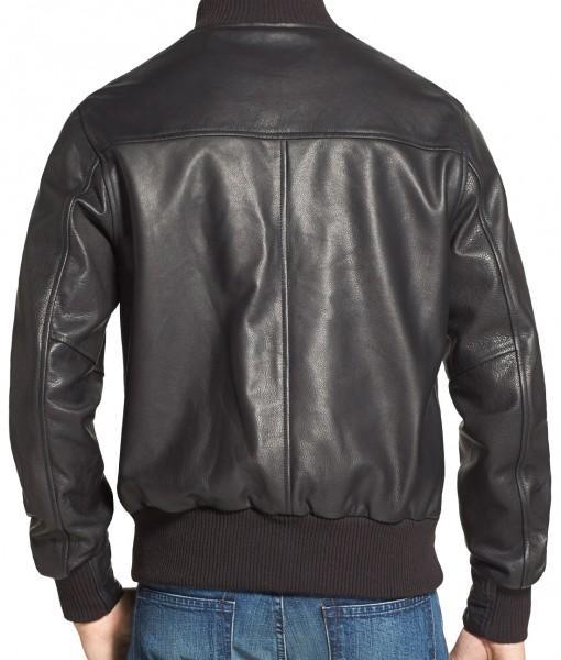 Buttoned Men Bomber Leather Jackets - Xosack