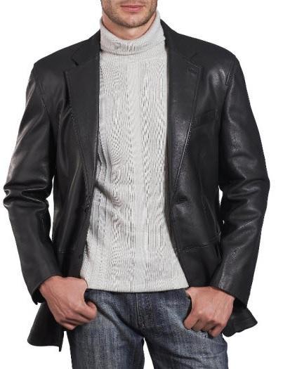 Fleet Men Leather Blazers - Xosack