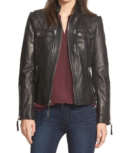 Janita Women Classic Leather Jackets - Xosack