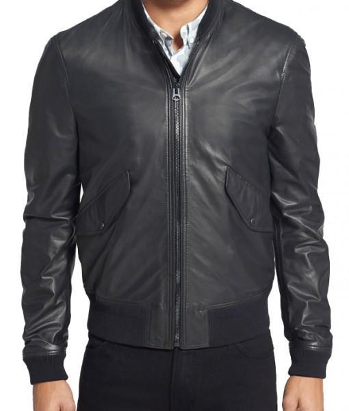 Jetblack Mens Bomber Leather Jackets - Xosack