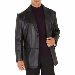 Johnny Men Leather Blazers - Xosack