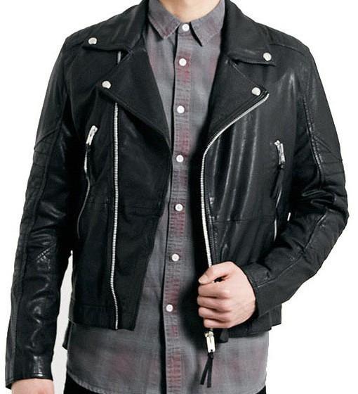 Lac Men Biker Leather Jackets