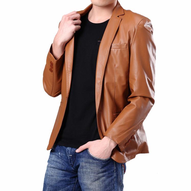 Mildy Men Leather Blazers