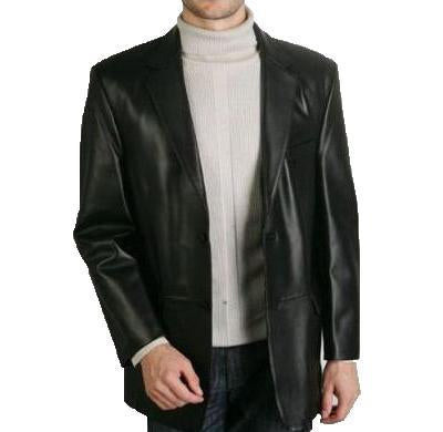 Officers Men Leather Blazers