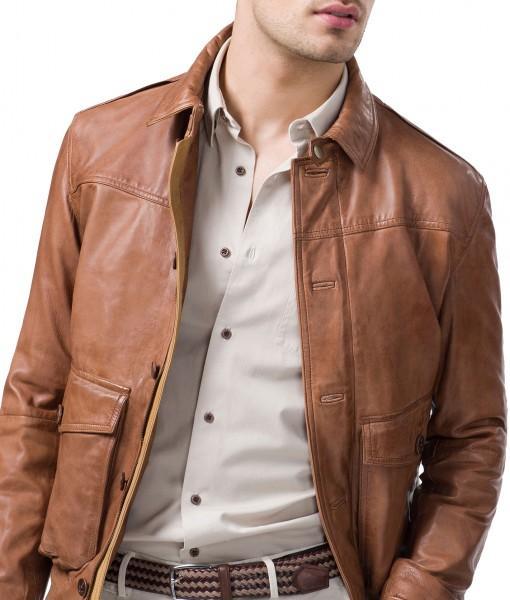 Men Leather Bomber Jackets: Rocko - Xosack