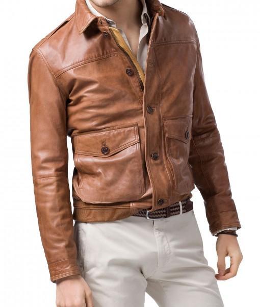 Men Leather Bomber Jackets: Rocko - Xosack