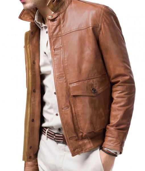 Men Leather Bomber Jackets: Rocko - Xosack
