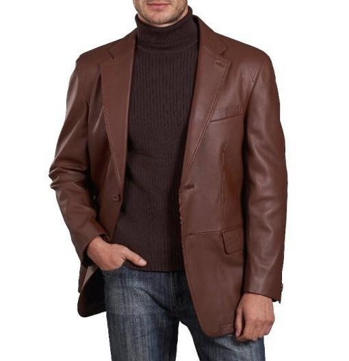 Shearling Men Leather Blazers