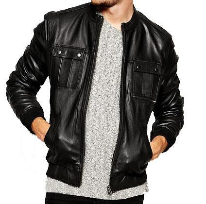 Spinner Men Bomber Leather Jackets