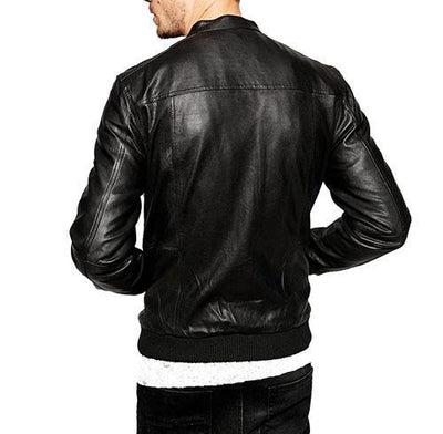 Spinner Men Bomber Leather Jackets
