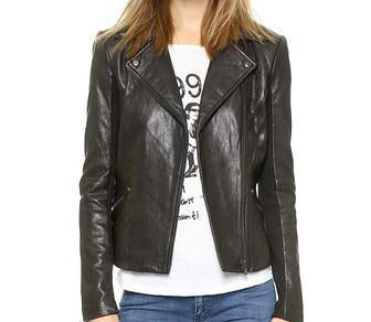 Mega Women Classic Leather Jackets - Xosack
