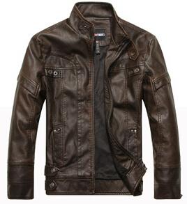 jaqueta de couro masculina Bomber leather jacket