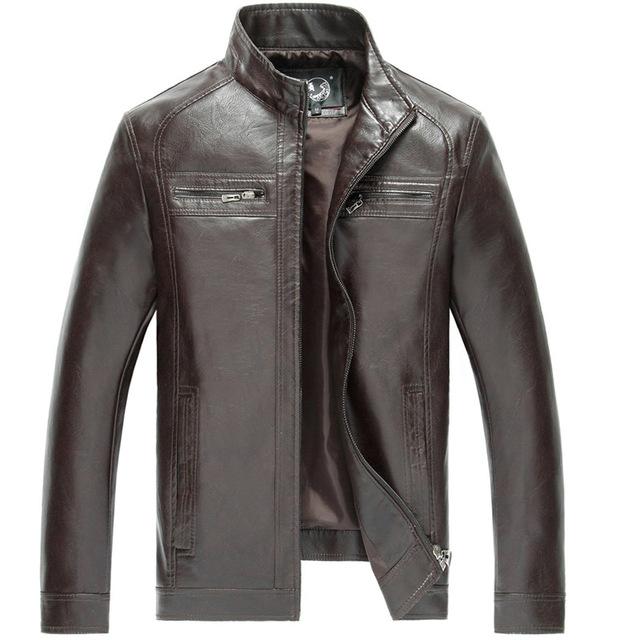 AIBIANOCEL New Mens Leather Jackets