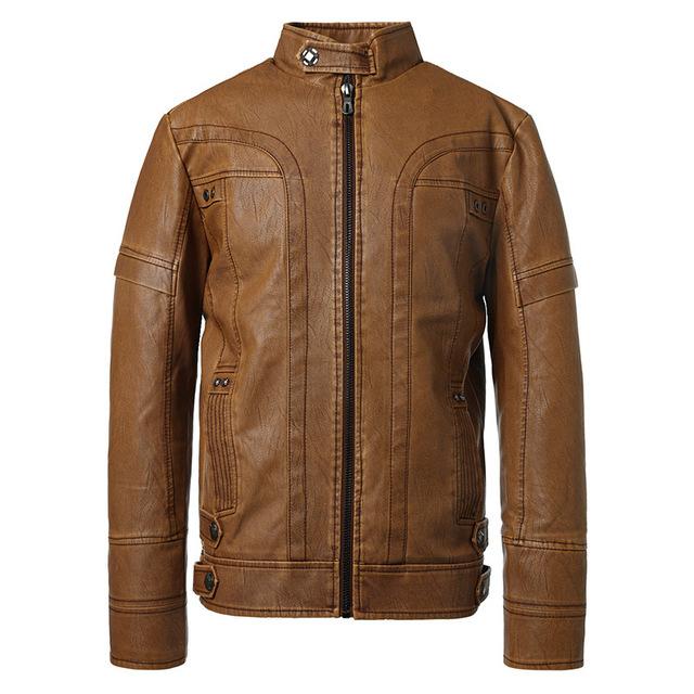 Motorcycle  Men Autumn Winter Leather Jackets