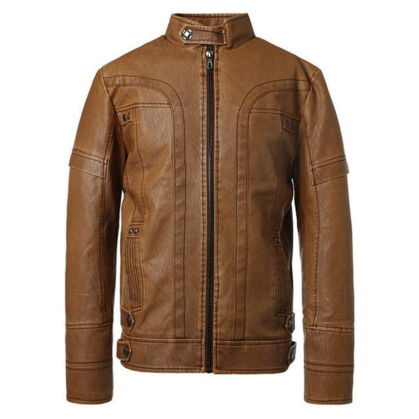 Motorcycle  Men Autumn Winter Leather Jackets