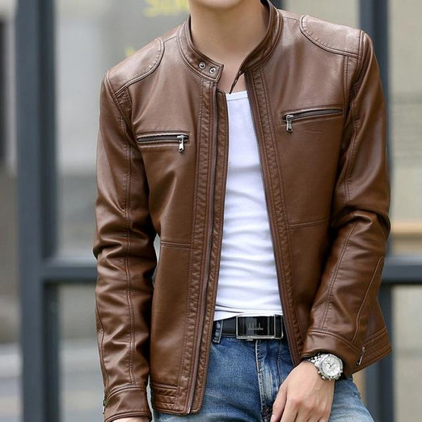 Mountainskin 5XL Men's Leather Jackets