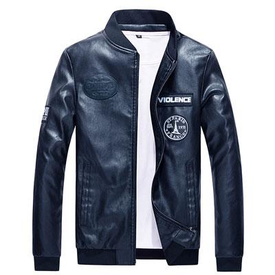 Casual Mens Factory Men's Leather Jacket