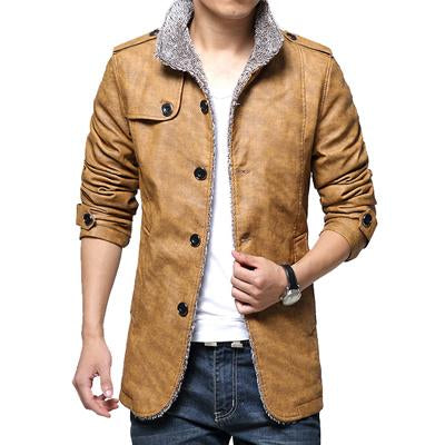 Mountainskin Winter Men's Leather Jackets