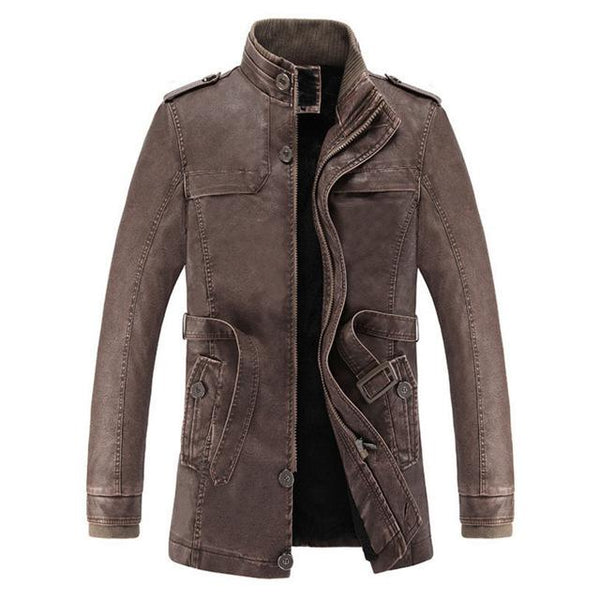 washed Leather Motorcycle Biker Jackets