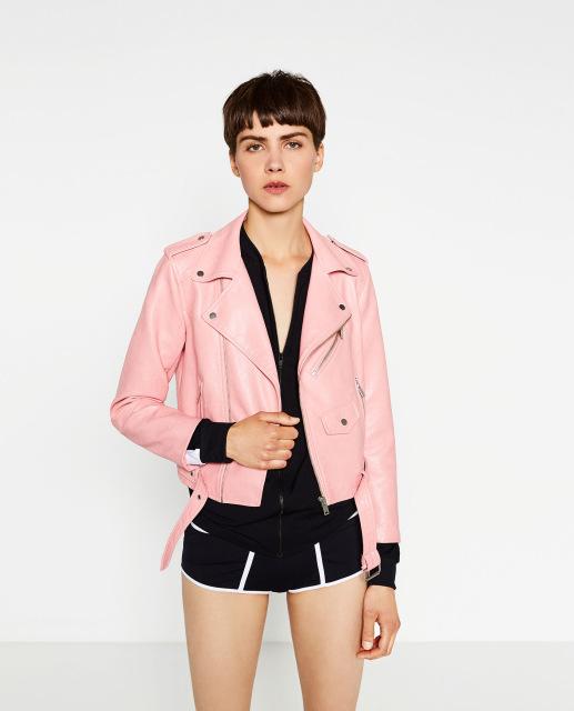 Jazzevar New Autumn High Fashion Street Women's Short Washed PU Leather Jacket