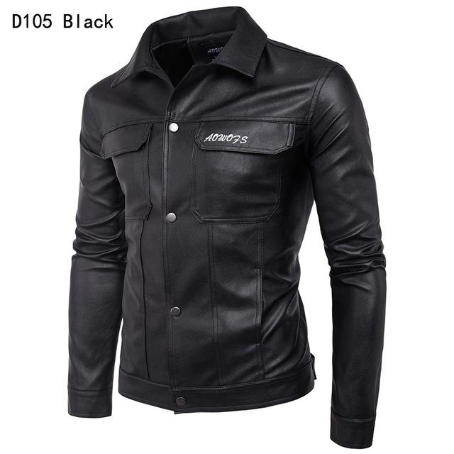 Motorcycle Leather Jacket Men