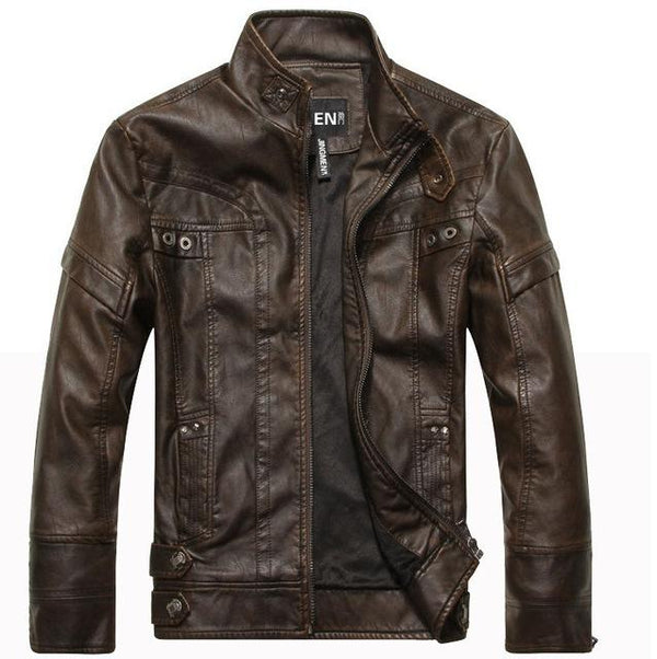 ZOEQO New arrive brand motorcycle leather jacket