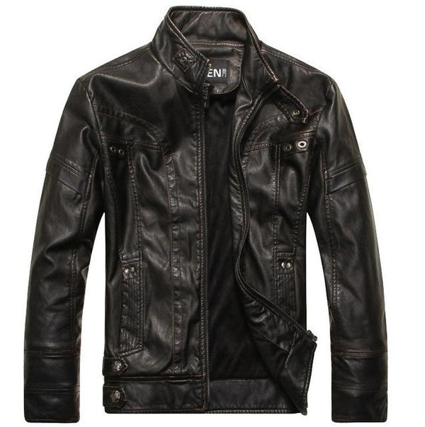 ZOEQO New arrive brand motorcycle leather jacket