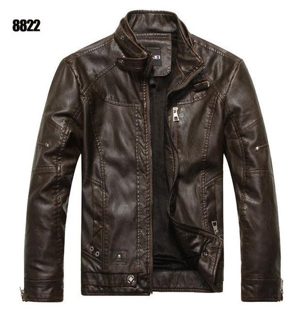 ZOEQO New arrive brand motorcycle leather jacket