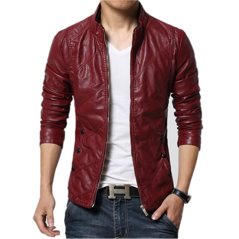 Autumn Soft  Leather Jackets Men