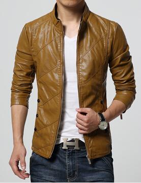 Autumn Soft  Leather Jackets Men