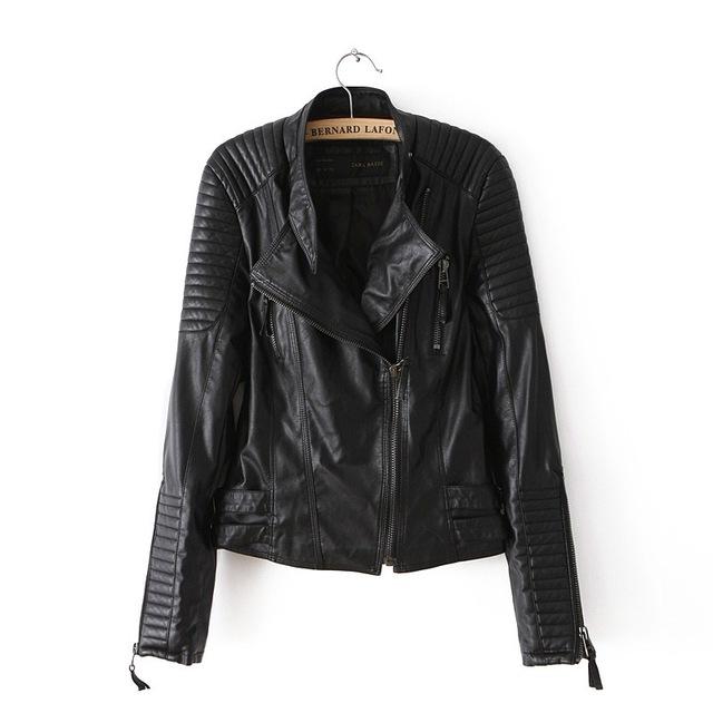 Women PU Leather Jacket new high Fashion